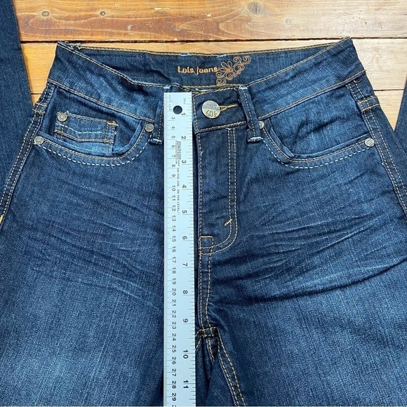 Loïs Julianne 2 jeans bundle bootcut straight blue 60’s style high rise 26 stret - Picture 11 of 16